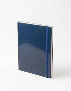 Premium Blue Hardcover Diary with Elastic Closure | A5 Size Notebook for Office & Personal Use