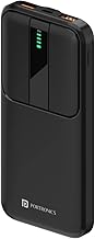 Portronics Power E 10K 10000 mAh,2.4A 12w Slim Power Bank with Dual USB Output Port for iPhone, Anrdoid & Other Devices.(Black)