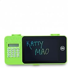 LCD Writing Tablet Pencil Box with Calculator | Multifunctional Stationery Case for Kids ( Colours can Vary According to Availability ) (Green)