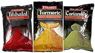 Everest Spices Combo Pack 1.5 Kg | Tikhalal Mirch Powder 500gm | Coriander Powder 500gm | Turmeric Powder 500gm