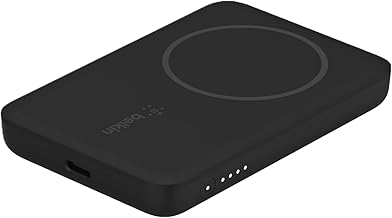 Belkin Quick Charge Magnetic Wireless Power Bank 2500mAh, Sleek Design for iPhone 12/12 Pro/ 12 Pro Max/ 12 Mini Compatible with Magsafe Covers - Blac