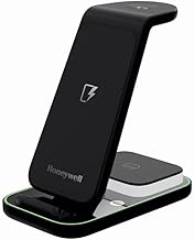 Honeywell Zest Wireless Clamp 3-in-1 23W Wireless Fast Charger with Type-C Input, QC 3.0, Stable Grip, Compatible with iPhone 8 and Above, Apple Watch