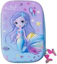 3D EVA Mermaid Pencil Case for Kids | Premium Mermaid Design Pencil Pouch | Hard Shell EVA Pencil Box for Girls | Spacious School Stationery Organizer