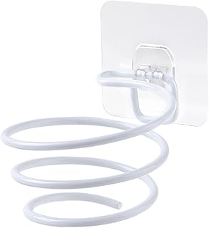 Mockery Hair Dryer Holder, Self Adhesive, Hair Dryer Organizer Wall Mount Stainless Steel Hair Blow Dryer Hanging Rack, Holder Rack, Spiral Hair Styli