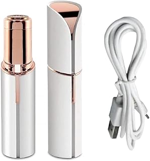Flawless Facial Hair Remover for Women USB Rechargeable Mini Epilator Painless Electric Face Shaver Portable Eyebrow Upper Lip Chin Hair Trimmer Compa