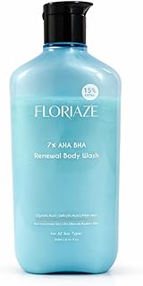 AHA + BHA Body Wash with Glycolic Acid (5%), Salicylic Acid (2%) & Aloe Vera – Exfoliating & Cleansing Body Wash (250ml)
