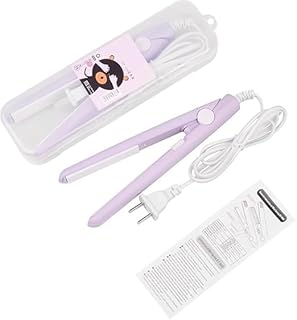 Mini Hair Straightener with Temperature Control | Fast Heat-Up Professional Flat Iron Plate with Storage Box | Portable Straightening Tool for Teen Gi