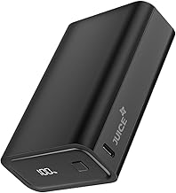 JUICE OJP1004 Compact Power Bank | Slimmest 20000mAh 5V/3A Power Bank | Input Type-C, USB Output High-Speed Charging Wireless Power Bank | External Ph