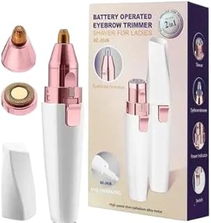 Sk Painless 2 in 1 USB Rechargeable Painless 2 in 1 Lip Hair Removal Eyebrow Epilator Rechargeable Portable Facial Hair Remover Women's Hair Removal E