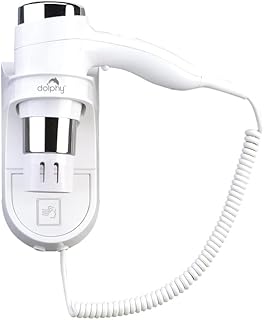 DOLPHY Professional Wall Mounted Hair Dryer - 1875 Watts White