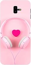 Premium ''Headphone with Heart'' Printed Hard Mobile Back Cover for Samsung Galaxy J6 Plus / J6+, Designer & Attractive Case for Your Smartphone