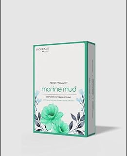 Biolume Korean Marine Mud 7 Step Facial Kit, Depigmentation and Whitening, with Hyaluronic Acid, Niacinamide, Vitamin C | Professional Facial Kit | 7
