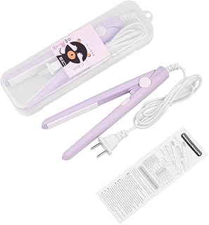 Mini Professional Hair Straightener with Temperature Control, Ceramic Flat Iron Plate with Plastic Storage Box Especially Designed for Teen Girls and