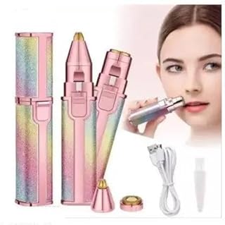 Trimmer & Facial Hair Remover Razor for Women - Professional Personal Hair Removal (Portable eyebrow epilator), Multicolor