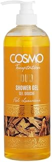 COSMO Temptation Shower Gel | Purifying Herbal Body Wash for All Skin Types (480ml, Oud)