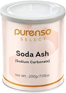 PURENSO Select - Soda Ash (Sodium Carbonate) I Washing Soda, Tie Die, Ph Increaser, And More, 200G, Powder