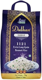 Dulhan Daily Premium 5 kg basmati rice| Chawal | 1121|Dubar Basmati