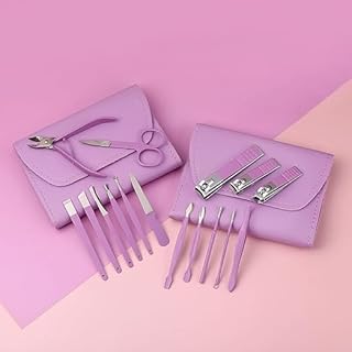 VKPSN Complete 16 in 1 Nail Grooming Kit – Manicure & Pedicure Tools in Elegant Carry Case