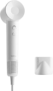Laifen Hair Dryer SE Lite White, 150 Million Negative Ionic Blow Dryer With 100,000 RPM Brushless Motor, 1400 Watt Powerful Fast Drying High-Speed Low