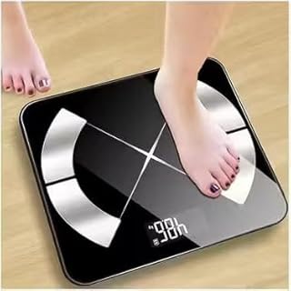 Smart Digital Weighing Scale for Body Weight – Ultra Slim Bathroom Weight Machine with Step-On Technology, LED Display, Anti-Skid Tempered Glass
