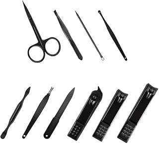Premium manicure pedicure tool set Professional nail kit with 10 pcs stainless steel Grooming Kit tools at-home portable women travel kit Nail Cutter
