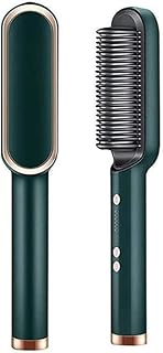Professional Hair Straightener Comb, 5 Temperature PTC Fast Heating Electric Comb Straightener for Women and Men, Ceramic Hair Styler Machine Suction