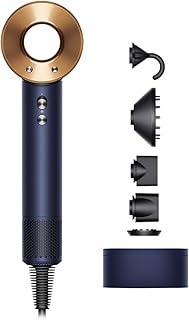 Dyson Supersonic™ Hair Dryer|Fast Drying|No Heat Damage|5 attachments|7 styling, 3 Speed & 3 Heat Settings|Travel Friendly|Unisex Usage|Intelligent He
