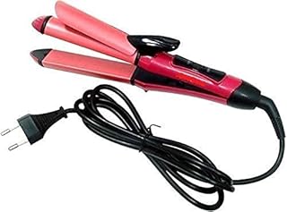 GRAVITY 2 in 1 Hair Straightener and Curler Professional Ceramic Hair Styling Tool Pink