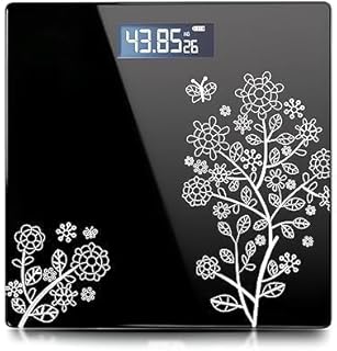 Digital Bathroom Weighing Scale | Accurate Body Weight Machine with LCD Screen | Durable Tempered Glass | Auto On/Off