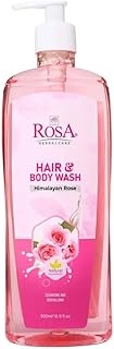 ROSA Himalayan Rose Hair & Body Wash | Enriched with Vitamin E & Mixed Fruit Extracts | Deep Cleansing & Revitalizing Formula for Radiant, Bright Skin