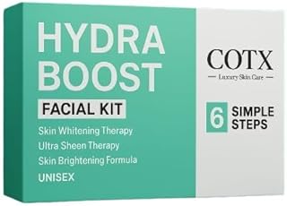 Luxury Facial Kit for Glowing Skin | Unisex Professional Face Care Kit for Home & Salon Use. (HYDRA BOOST)