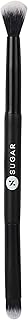 SUGAR Cosmetics Blend Trend - 413 Flat + Round XL Dual Eyeshadow Brush (Flat and Extra Round Tip) - Synthetic Bristles and Wooden Handle