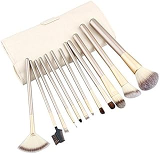 12pc Makeup Brushes Tool Kit Professional, Foundation Brush Blending Blush Eyeliner Face Powder Brush Makeup Brush Set Kit