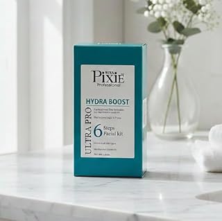 Hydra Boost Facial Kit – 55g | 6 Steps Salon Facial for Bright, Plump & Hydrated Skin | No Harmful Chemicals | Instant Glow | All Skin Types