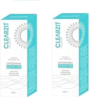 Glowviva Clear - Zit Face Wash for Oily & Acne Prone Skin (60 g, Pack of 2) Salicylic Acid 1.6%