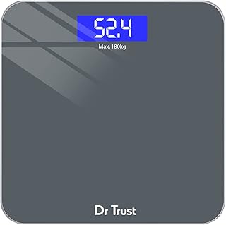 Dr Trust USA Platinum Electronic Weight Machine for Body Weight, Digital Weighing Scale for Human Body, Digital Bathroom Scale with Thick Tempered Gla
