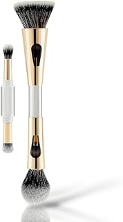 Multifunctional Makeup Brush Set with Foundation Brush, Powder Brush, Eyeshadow Blending Brush - Flat Brush - Feathery Soft Bristles Makeup Brushes fo