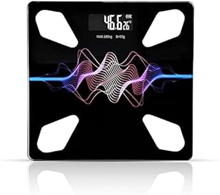Digital Weighing Scale for Body Weight with LCD Display, Auto On/Off Function, 180kg Capacity, 4.5mm Tempered Glass Platform, Machine for Home, Bathro
