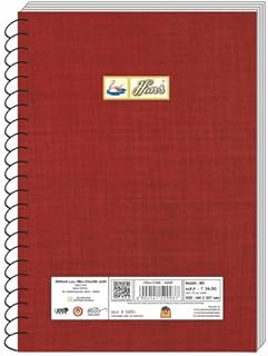 HANS Spiral Notebook No. 4 A5 Size 80 Pages | Single Line Small Notebooks for School | ﻿Smooth Writing Ruled Pages | ﻿Strong Binding Stylish Cover Des