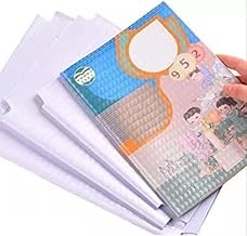 Transparent Paper Sticker Book Cover Film, Book Biding Cover [10Pcs A4 Size ] Waterproof Self-Adhesive Book Cover for School, Office, Textbook Protect