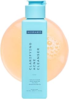 Hyphen Clarifying Acne Face Wash for Women and Men | Cleanser For Acne Prone Skin with Salicylic Acid 2%, Zinc PCA, Witch Hazel 10% | Oil Control Pore