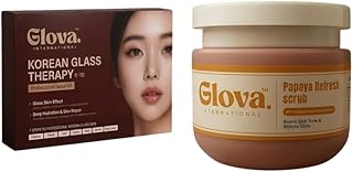 Papaya Face Scrub & Korean Glass Skin Facial Kit Combo Pack – Natural Exfoliation & Professional Glow