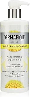 Dermafique Hydra Soft Nourishing Body Wash 500ml, 24 hr Moisturization, Hyaluronic Acid & NMF, Sensitive, Dry, Oily, Normal Skin | Clinically & Dermat