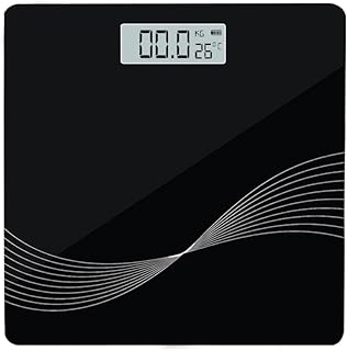 Electronic Digital Personal Weight Scale (1 Pc) | High-Precision Body Weighing Machine for Home | LCD Display Bathroom Scale | Tempered Glass Platform