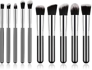 Suake 10 Pcs Professional Makeup Brush Set made of Premium Synthetic Bristles with Ultra Soft Powder Brush, Foundation Brush for Face Makeup & Eyeshad