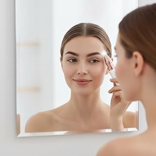 zedx Facial Hair Removal Machine for Women – 2 in 1 Electric Trimmer & Eyebrow Pen, Upper Lip Hair Remover for Women & Epilator – USB Rechargeable, Pa