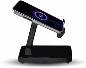 DIGISMART 10000mAh Powerbank with Built-in Stand 4-in-1 Cables, 4 Output Ports, 3 Input | Fast Charging for iPhone & Android | 10W Quick Charge | Micr