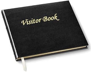 True-Ally Visitors Guest Notebook/Visitor Log Book/Visitor Registration Book/Business/Hotels/Guest Houses/Reception Faux Leather Cover Business Suppli