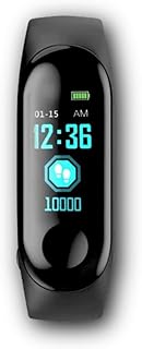 Drumstone M3 Fitness Band with 15-Year Limited Warranty – Activity Tracker Wristband with Heart Rate, Sleep & Blood Pressure Monitor, Calorie Counter,
