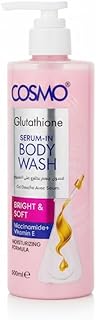 Cosmo Body Care Glutathione Serum In Bright & Soft Body Wash 500ml | Advanced Gel | Niacinamide & Vitamin E | Deeply Moisturizing & Skin Smoothing | B
